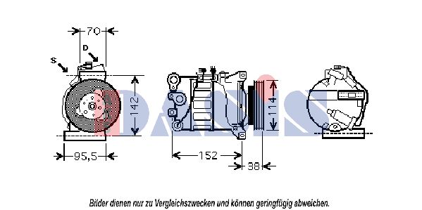 AKS DASIS Kompressori, ilmastointilaite 851894N